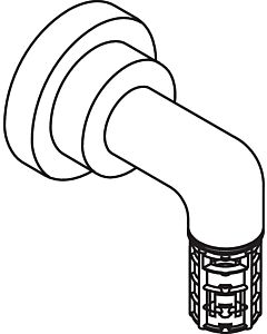 hansgrohe Wandstütze Axor Citterio Brausenset 97696000 chrom