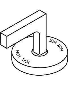 hansgrohe poignée à levier chaude Axor Citterio 3 trous 39094000 mitigeur lavabo sans plaque chromé