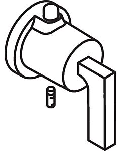 hansgrohe Axor Citterio Hebelgriff 39994000 für Thermostat, chrom, Ersatzteil