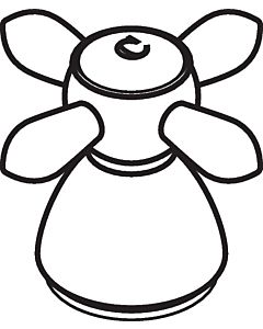 hansgrohe Kaltwasserkreuzgriff Axor Carlton 17291840 für 2-Griffarmaturen edelmessing