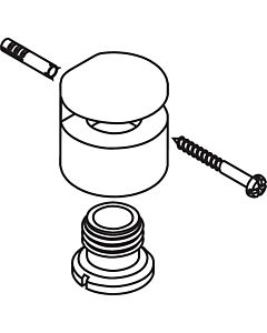 hansgrohe Axor chromé verre match1 96476000