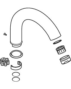 hansgrohe Axor Carlton Auslauf 96051000 für Zweigriff Waschtischarmatur, chrom