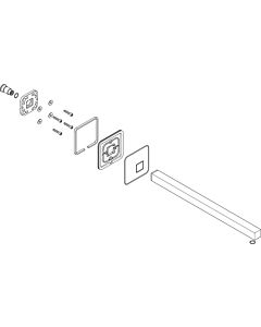 hansgrohe arm wall Axor Starck 95891000 Shower head 240x240mm chrome