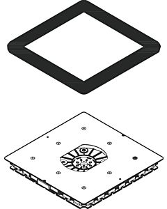 hansgrohe Strahlscheibe Axor Starck 95889000 240x240mm, zu Kopfbrause