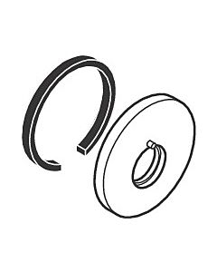 hansgrohe rosette Axor for spout chrome 96293000