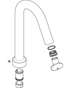 hansgrohe Auslauf Axor Citterio M 4-Loch 98997000 Wannenarmatur Wannenrand chrom