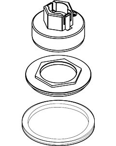 hansgrohe Platten-/Rosettenbefestigung Axor 98502000 Citterio M 4-L. Wannenarmatur