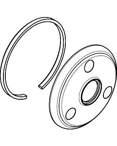 hansgrohe rosette Axor Montreux trio / quattro 98669000 chromé