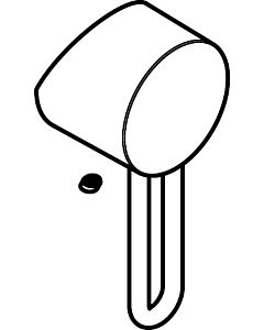 hansgrohe Griff Axor Uno 2 98553000 für Wannen-/Brausenmischer Unterputz chrom