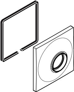 hansgrohe rosette Axor Massaud vanne d’arrêt 98676000 chromé étiqueté