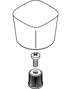 hansgrohe poignée Logis colonne pilier robinet eau chaude 92523000 chromé