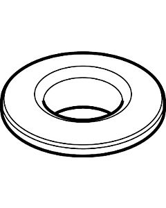 hansgrohe rosette bath rim holder dm 52 mm chr 97159000 chrome