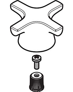 hansgrohe handle Logis Classic pillar tap 92524000 hot water chrome