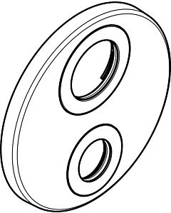 hansgrohe rosette d: 150 mm Ecostat s 1 92389000 consommateur chromé