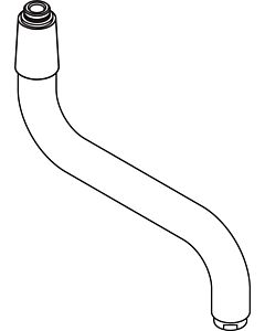 hansgrohe bec Cuisine paroi 200mm chromé 92616000