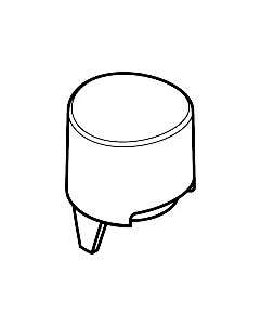 bouton-poussoir hansgrohe Axor thermostat chromé 92848000