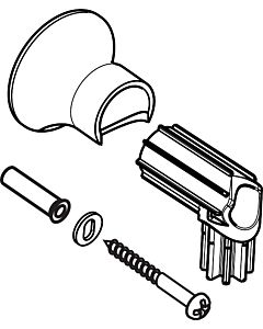 hansgrohe Unica mural Classic match1 Unica rail de Classic chromé