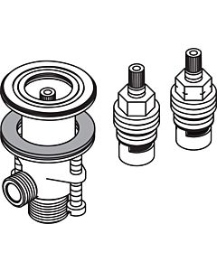 hansgrohe Ab-vtl. Axor 3-L. WT-bras. 97357000 partie supérieure chaude et froide