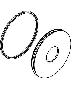 hansgrohe rosette Axor Uno 2 trous 96913000 Mitigeur de lavabo UP F-Set chromé