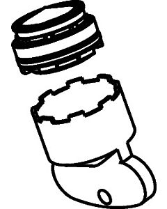 hansgrohe aérateur Axor Citterio M 98998000 entrée de bain M 24x1 gris foncé