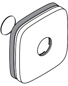 hansgrohe Rosette PuraVida 95276000 Brausenmischer UP 155/155mm chrom