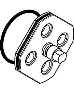 hansgrohe fixation hansgrohe en laiton 98539000 avec vis