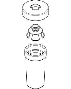 hansgrohe distributeur de lotion de conteneur en céramique 98543000
