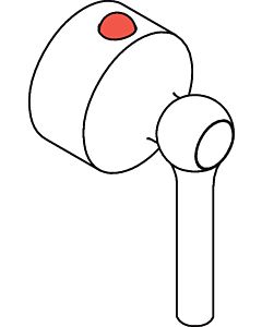 hansgrohe Hebelgriff Axor Terrano Thermostat 37391000 chrom