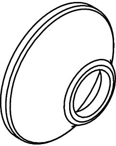 hansgrohe Rosette Axor diamètre 70 mm 96346000