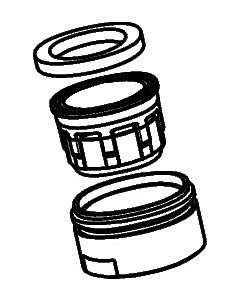 hansgrohe aérateur M24 x 1 (3.5 l / min) 98453000