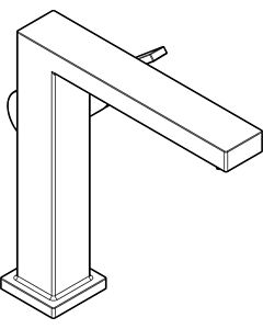 Mitigeur lavabo monocommande hansgrohe Tecturis E 73041340, saillie 157 mm, sans bonde, chrome noir brossé