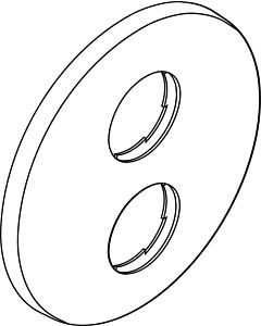 hansgrohe rosette for iBox universal E chrome 97440000