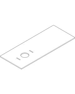 hansgrohe Xilesa E Konsole 54278550 1375x550mm, ohne Hahnloch, Ausschnitt links, Eiche Kaschmir