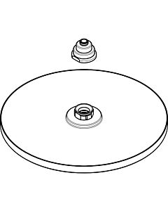 hansgrohe Raindance 240 Tellerkopfbrause 98855000 98855000, chrom,  für Raindance Showerpipe/Connect
