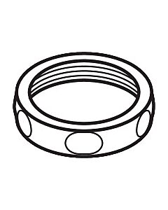 hansgrohe hexagon nut 1 1/2 &quot;chrome&quot; 53957000