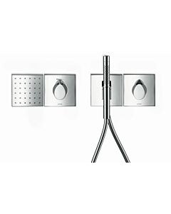 Axor Starck Organic Portereinheit 12626000 chrom Wannen Set, mit Schlauchanschluss und Handbrause