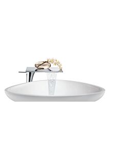 hansgrohe Waschschüssel Axor Massaud Nr. 42300000 80 cm, Mineralguss, weiss