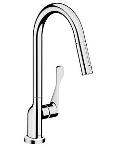 hansgrohe Axor Citterio Küchenarmatur 39835000  herausziehbare Brause, schwenkbar, chrom