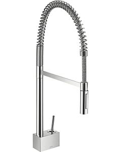hansgrohe Axor Starck 10820000 Küchen Armatur Semi-Pro, schwenkbarer Auslauf, chrom