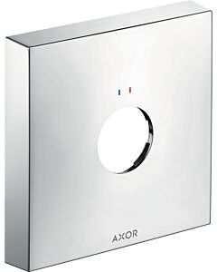 hansgrohe Axor extension rosette 14965000 2000 hole, angular, red / blue, chrome