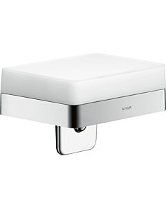 hansgrohe Axor Universal Seifenspender 42819000 Wandmontage, mit Ablage, Glas, Halter chrom