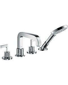 hansgrohe Fliesenrandarmatur Axor Citterio 3945400 Unterputz, Hebelgriffe, chrom  4-Loch