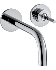 Axor Uno Wand Waschtischarmatur 38113000 chrom, mit Rosetten, Ausladung 165mm