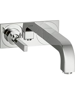 hansgrohe Waschtisch Armatur Axor Citterio 3911200 Unterputz, mit Platte, Auslauf kurz, chrom