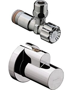 hansgrohe Eckventil, brushed nickel 13954820 10 mm Quetschverschraubung und Schuber