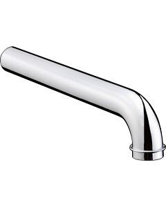 hansgrohe Rohr 53555000 G 1 1/4 x 300 mm, gebogen, Messing, chrom, mit Bord
