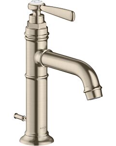 hansgrohe Axor Montreux Waschtischarmatur 16515820 Ausladung 142mm, mit Hebelgriffen, mit Zugstangen-Ablaufgarnitur, brushed Nickel