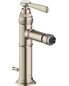 hansgrohe Axor Montreux 16526820 saillie 110 mm, avec tirant garniture de vidange , poignées à levier, nickel brossé