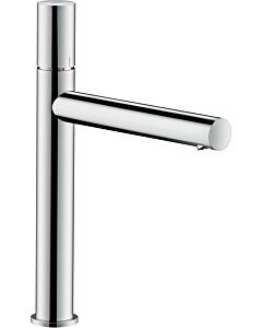 hansgrohe Axor Uno Waschtischarmatur 45003340 Ausladung 198mm, unverschließbare Ablaufgarnitur, mit Zerogriff, brushed black chrome