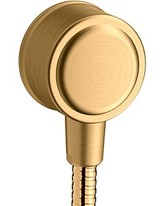 hansgrohe Fixfit raccordement mural 16884950 avec clapet anti-retour, laiton brossé